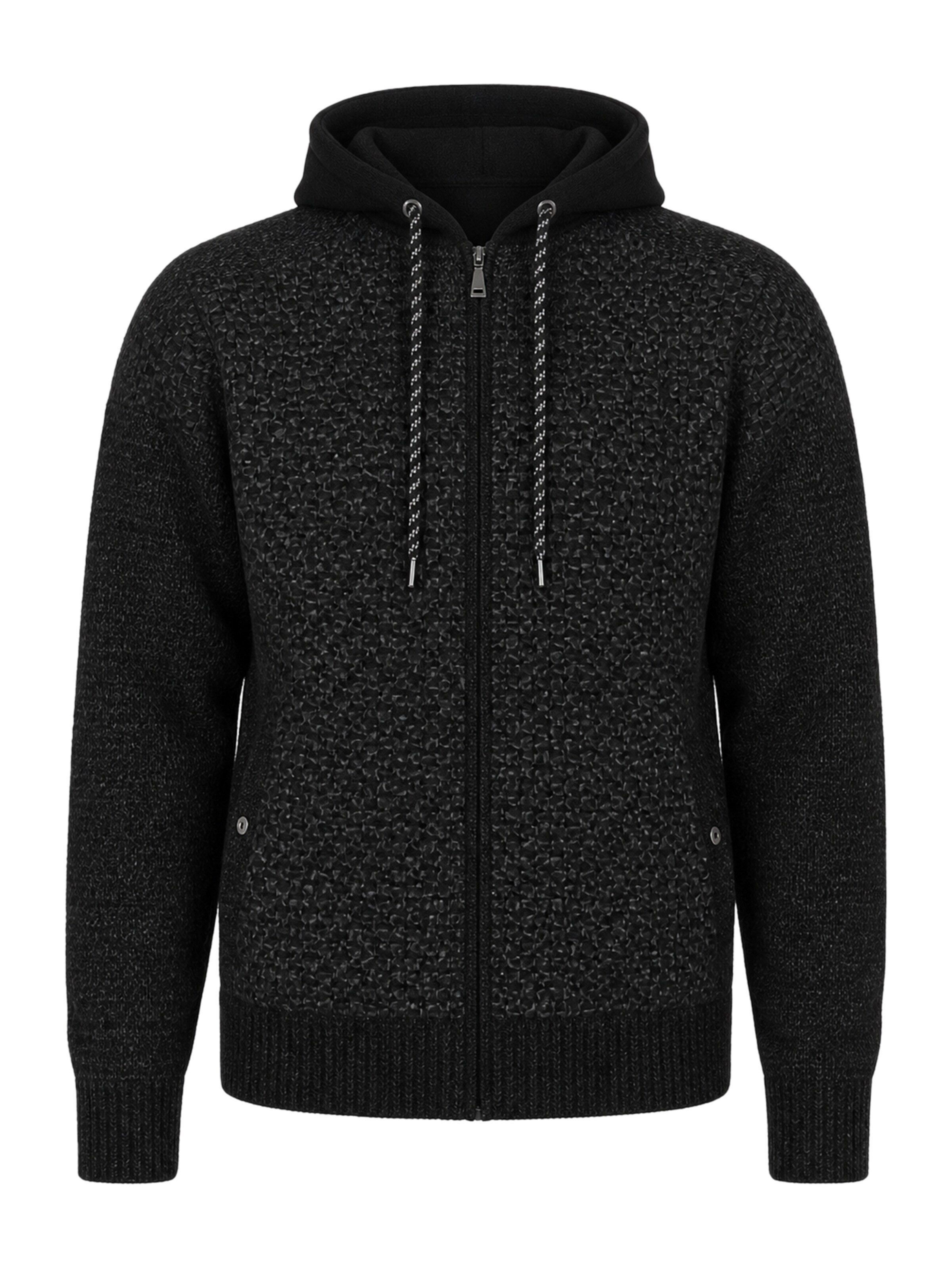 Giacca di felpa di BRAVE SOUL in nero: frontale