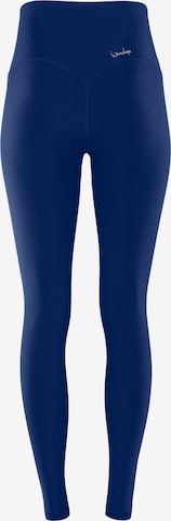 Winshape Skinny Športové nohavice 'HWL117C' - Modrá