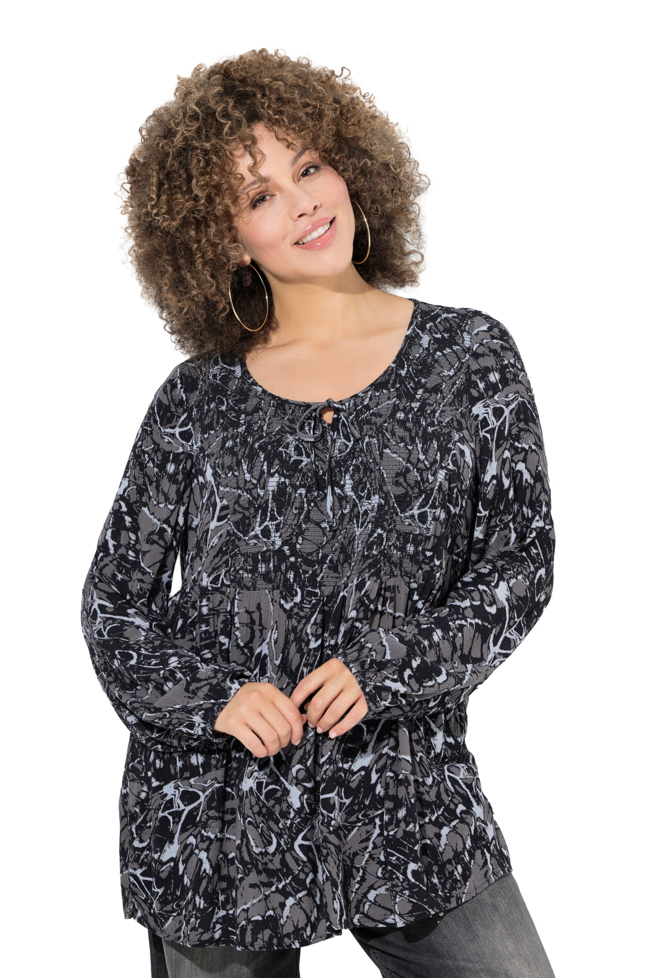 Ulla Popken Tunic in Grey: front