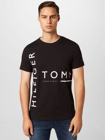 TOMMY HILFIGER Majica | črna barva: sprednja stran