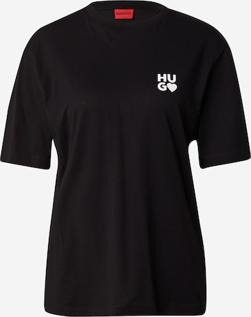 HUGO Paita 'Dashire' värissä musta: etupuoli
