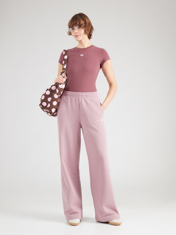 ADIDAS ORIGINALS Wide leg Παντελόνι 'ESS' σε λιλά