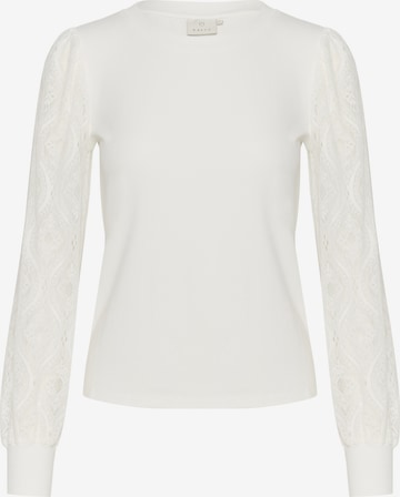 T-shirt 'KANima' Kaffe en blanc : devant