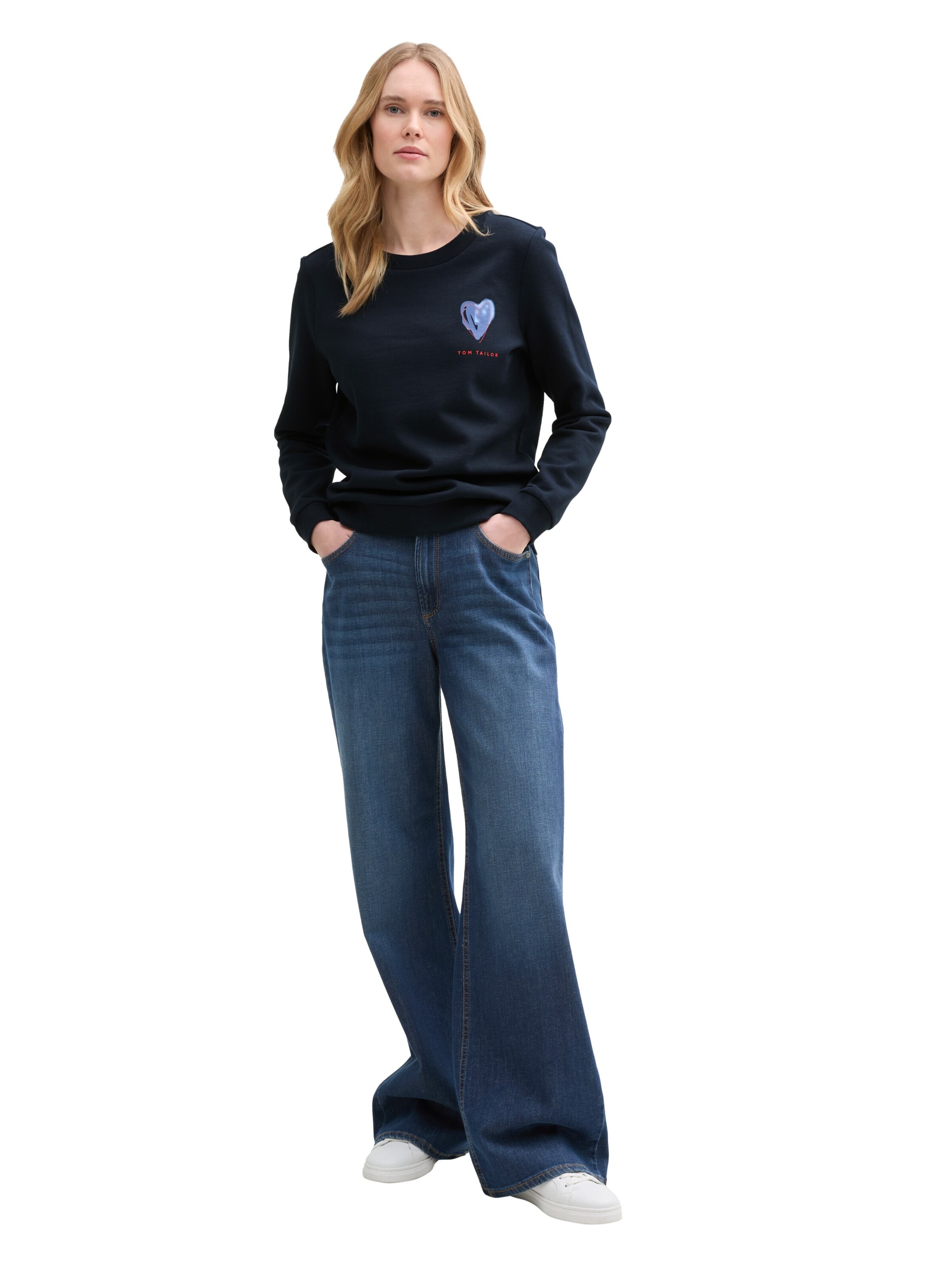 TOM TAILOR Sweatshirt in Blauw