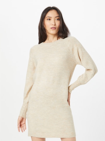 ONLY Knitted dress 'Alexis' in Beige: front