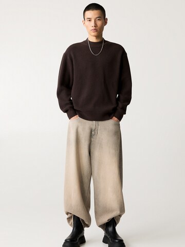 Pull&Bear Pulover | rjava barva