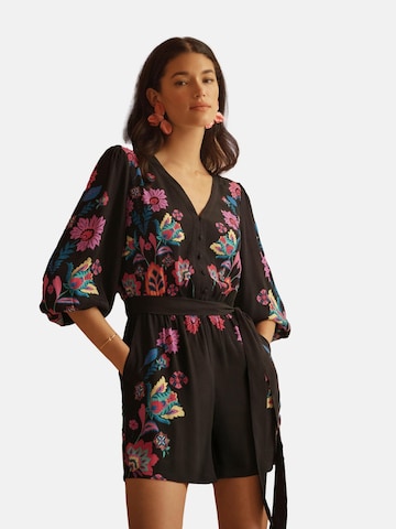 love & roses Overal - Čierna: predná strana