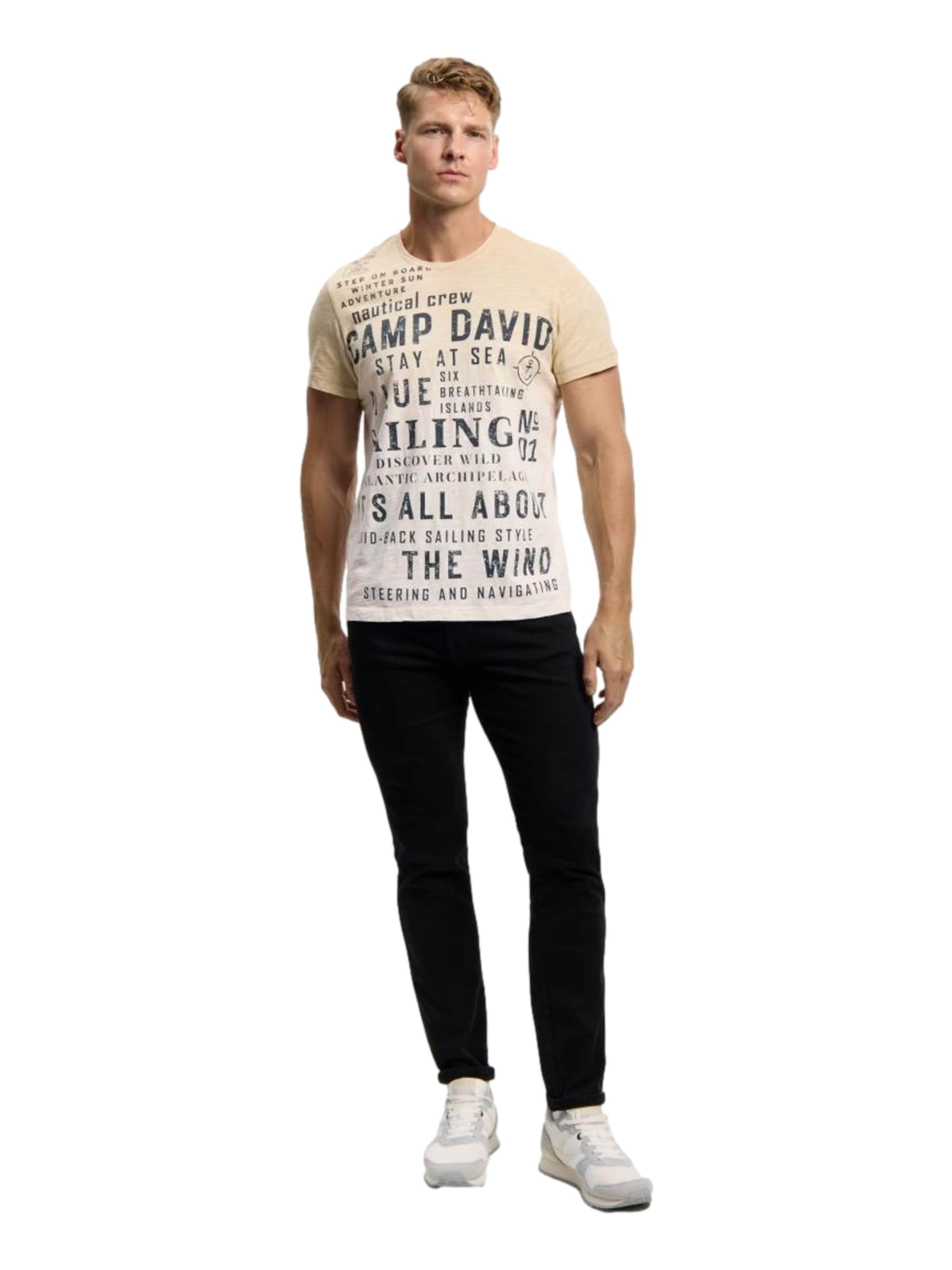 CAMP DAVID Футболка в Бежевый