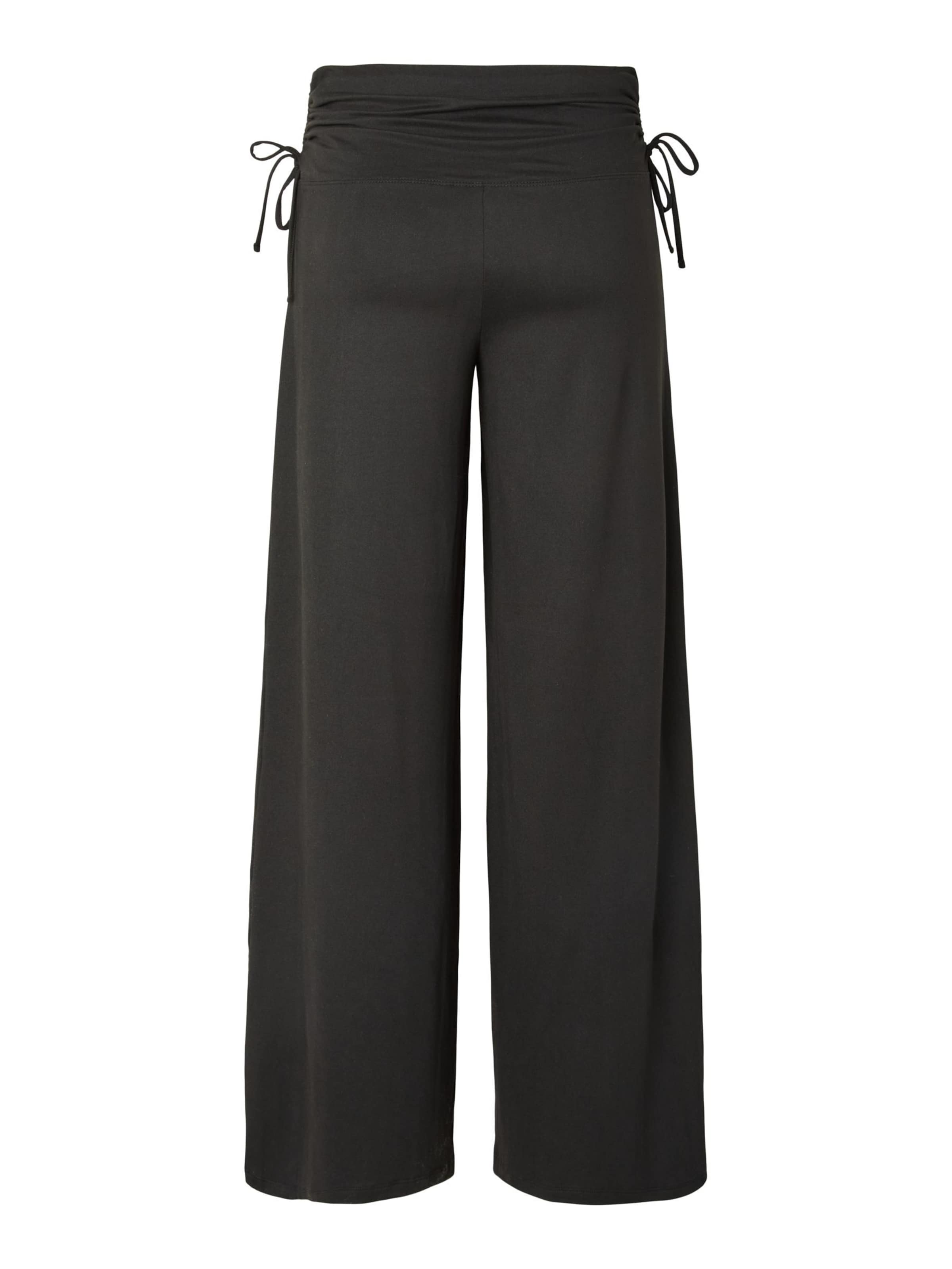 Wide Leg Pantalon 'PCRoya' PIECES en noir