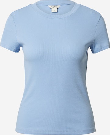 Monki - Camisa em azul: frente