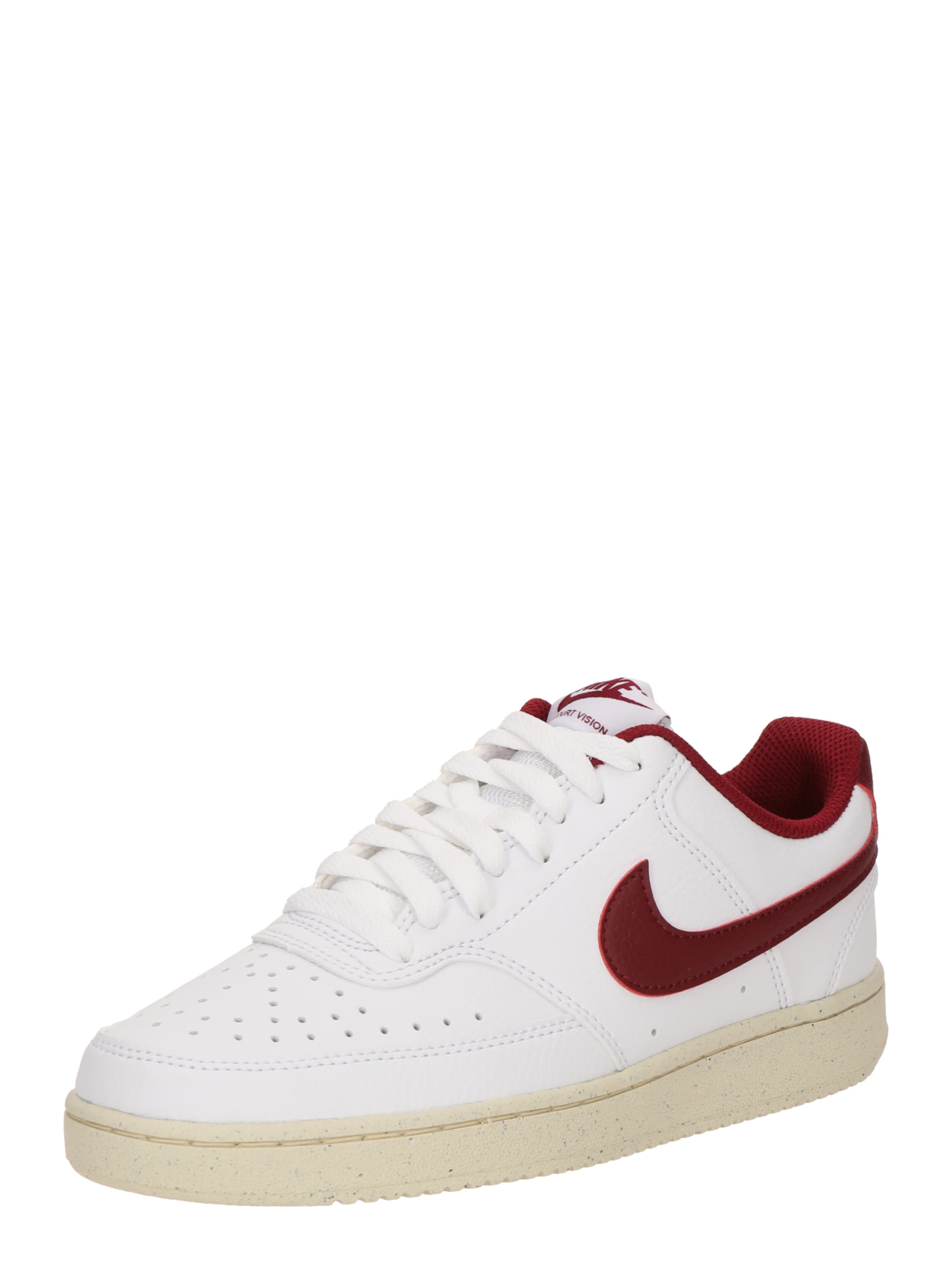 Sneaker low 'COURT VISION' Nike Sportswear pe roșu bordeaux / alb, Vizualizare produs