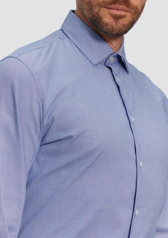 s.Oliver BLACK LABEL Slim fit Zakelijk overhemd in Blauw