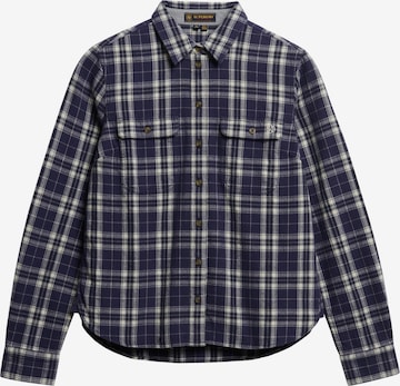 Chemisier Superdry en bleu : devant