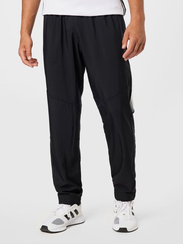 ADIDAS PERFORMANCE Regular Workout Pants 'Seaso' in Black: front