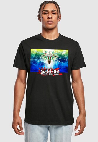 Merchcode Shirt 'Yu-Gi-Oh! - Supreme Celestial King Odd Eyes' in Schwarz: predná strana