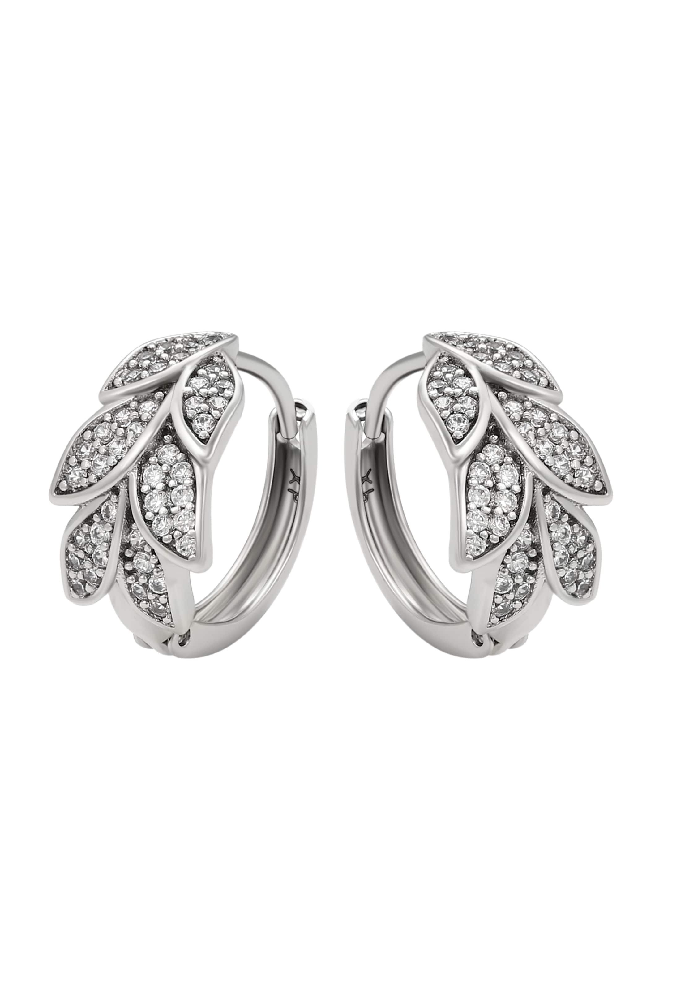 Boucles d'oreilles faina en argent : devant
