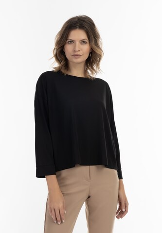 usha BLACK LABEL Blouse in Zwart: voorkant