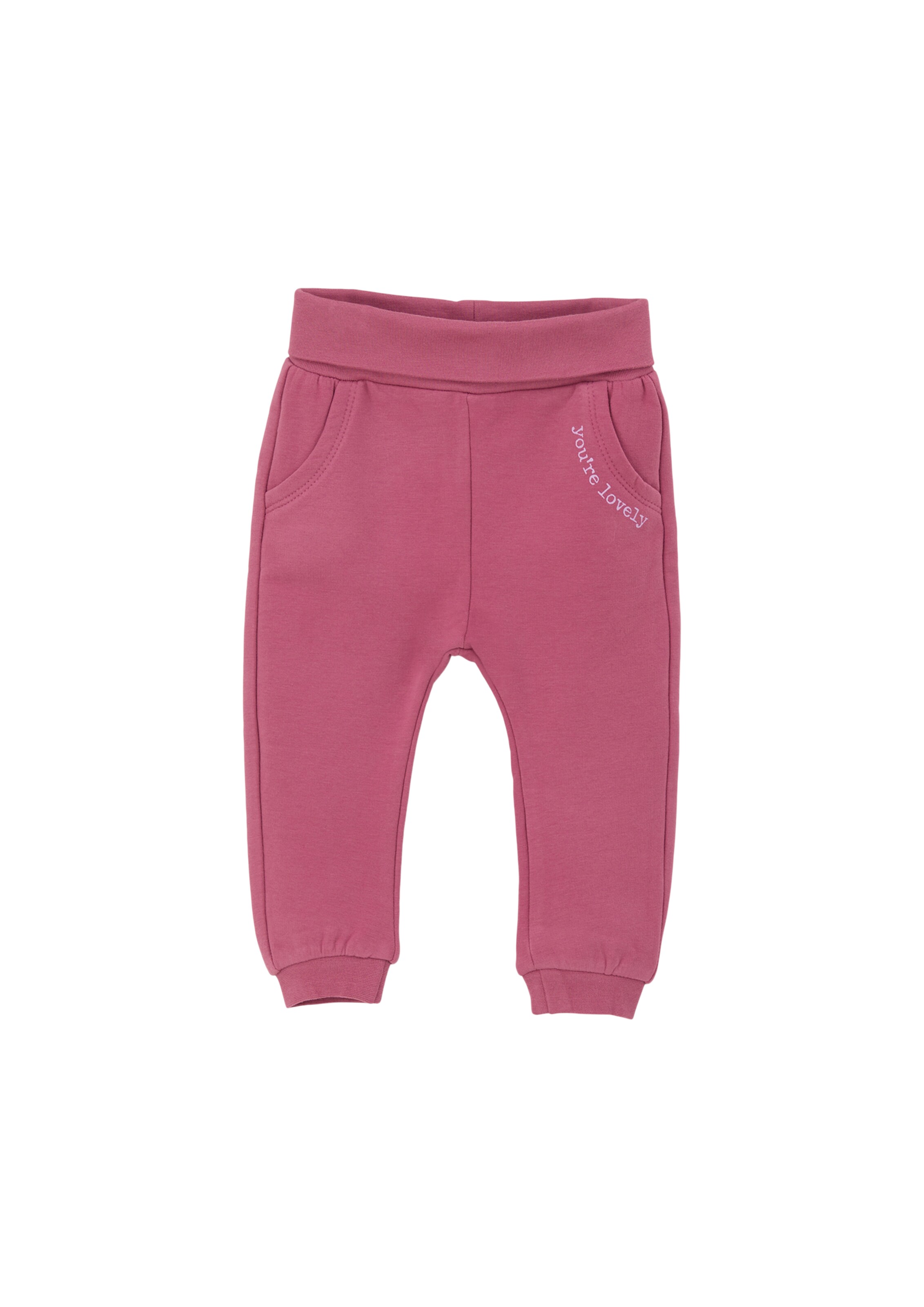 s.Oliver Tapered Broek in Roze: voorkant