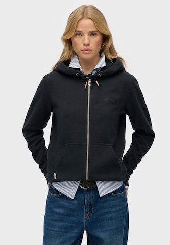 Veste de survêtement 'Essential' Superdry & Co en bleu : devant