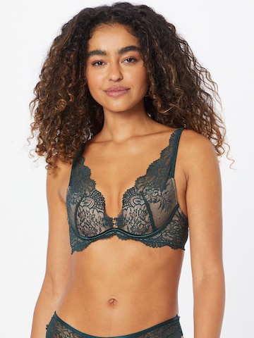 ESOTIQ Triangle Bra 'RAMIRA' in Green: front