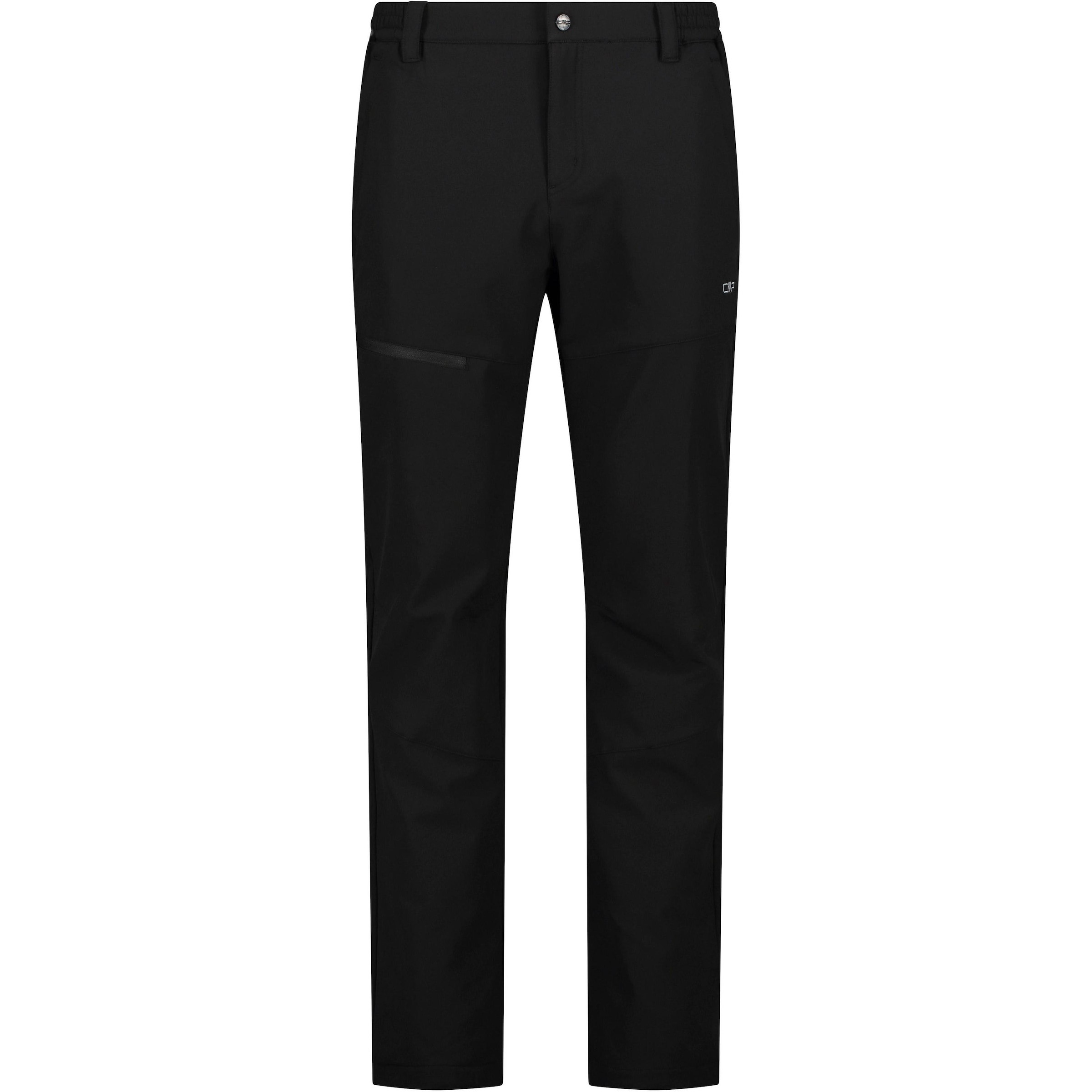 CMP Regular Outdoor Pants in Black: front