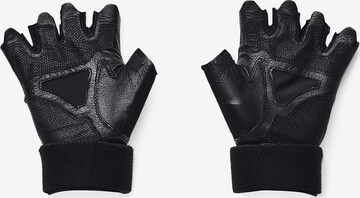 UNDER ARMOUR Athletic Gloves in Black: front