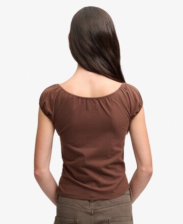 T-shirt 'Athletic Essentials' Superdry & Co en marron