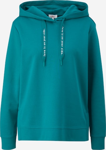 Sweat-shirt s.Oliver en vert : devant