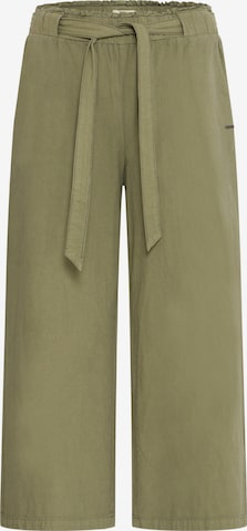 Oxmo - Pierna ancha Pantalón en verde: frente