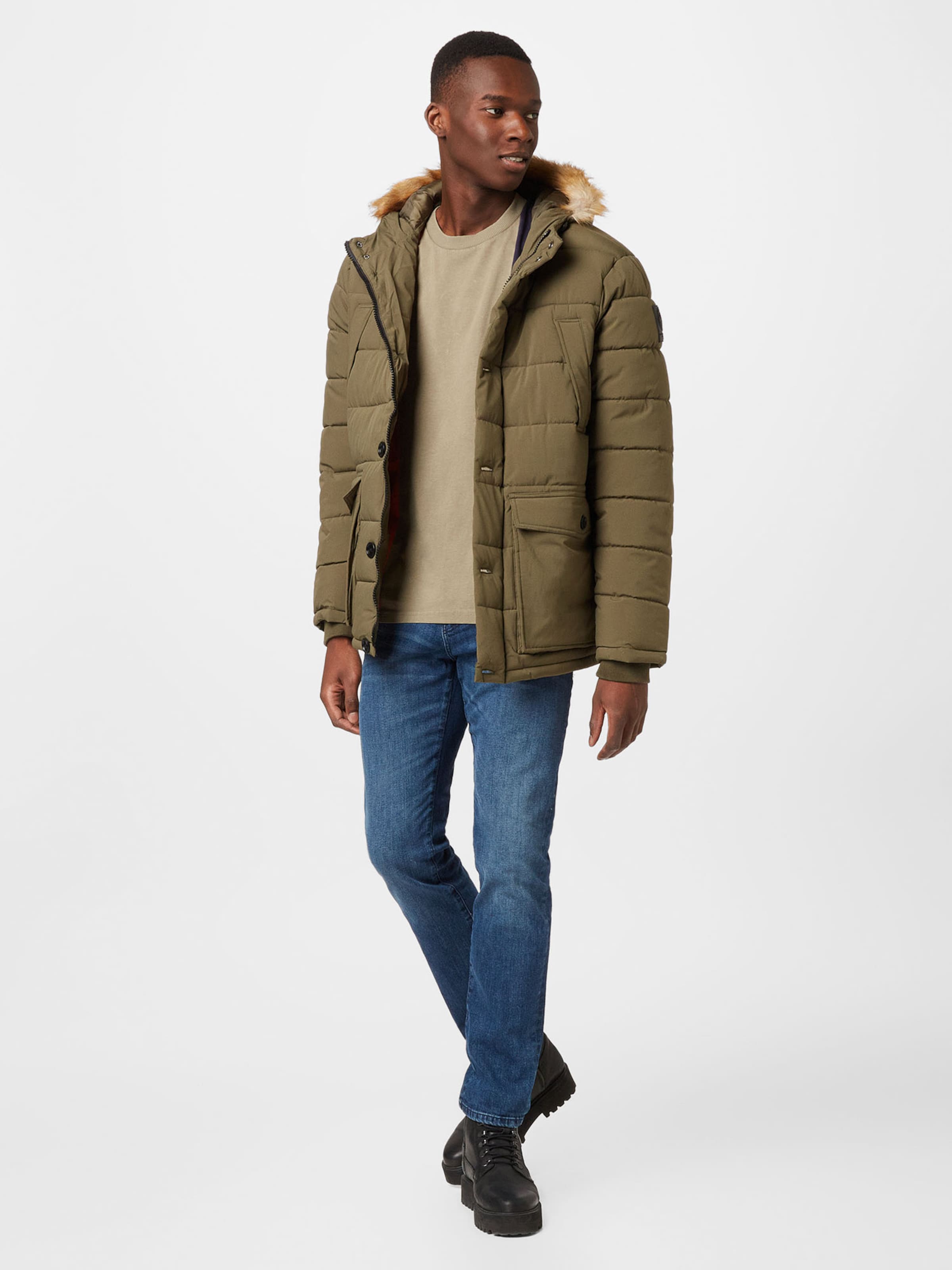 BURTON MENSWEAR LONDON Winter jacket in Olive ABOUT YOU