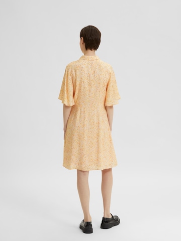 SELECTED FEMME Shirt Dress 'Jalina' in Orange