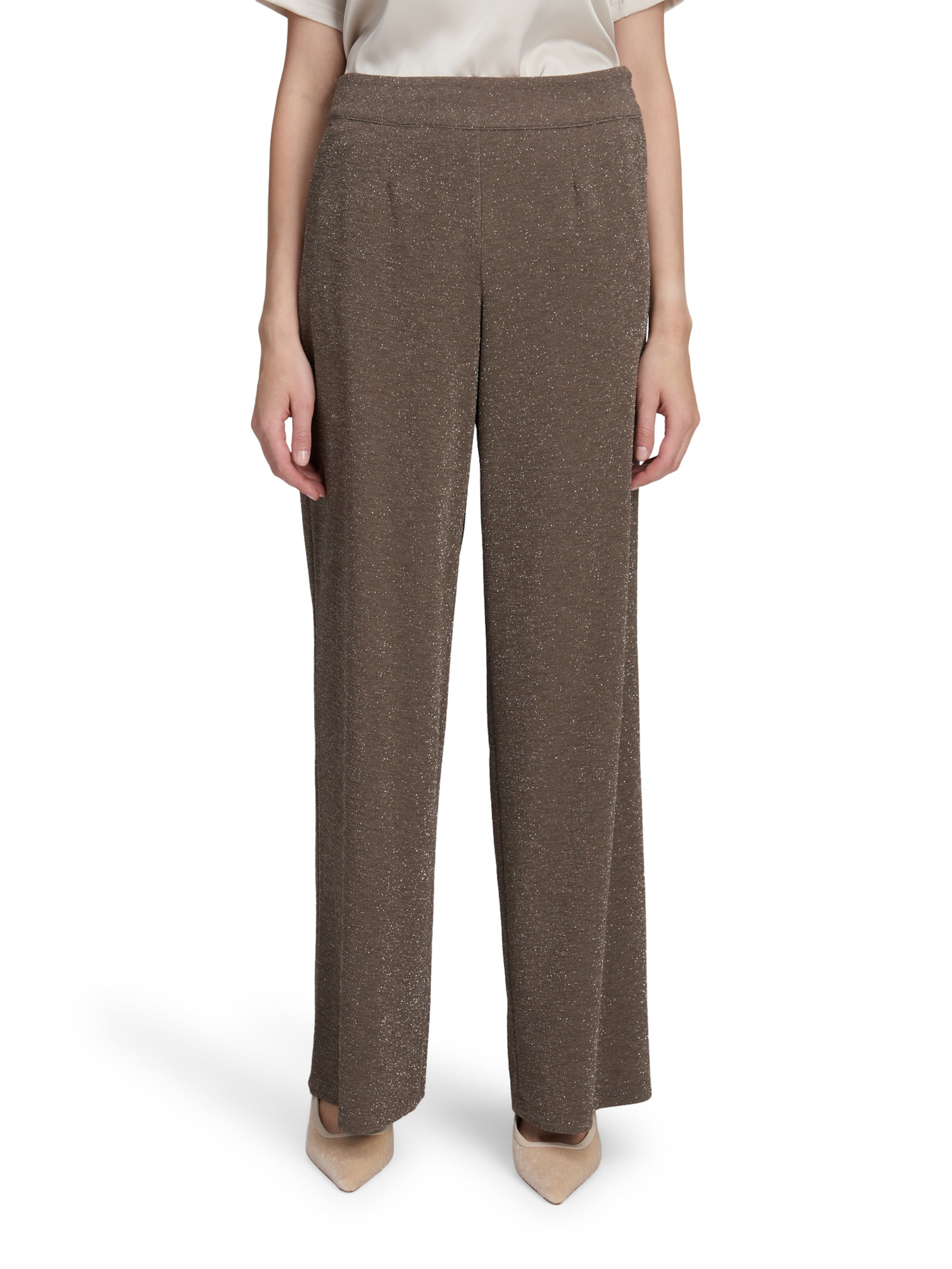 Betty Barclay Loose fit Trousers 'Marlene' in Brown: front