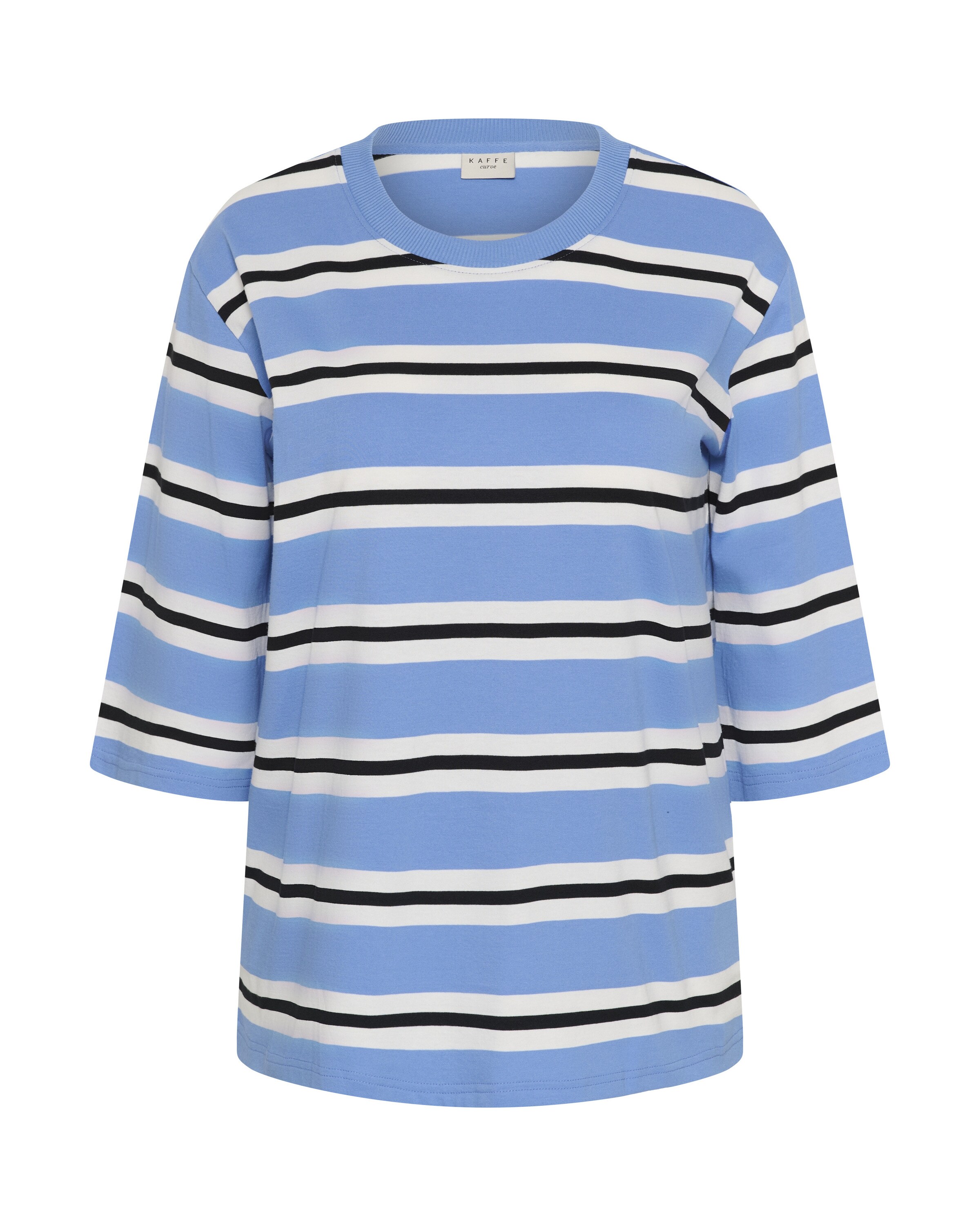 KAFFE CURVE Shirt 'KCwinni' in Blau: Vorderseite