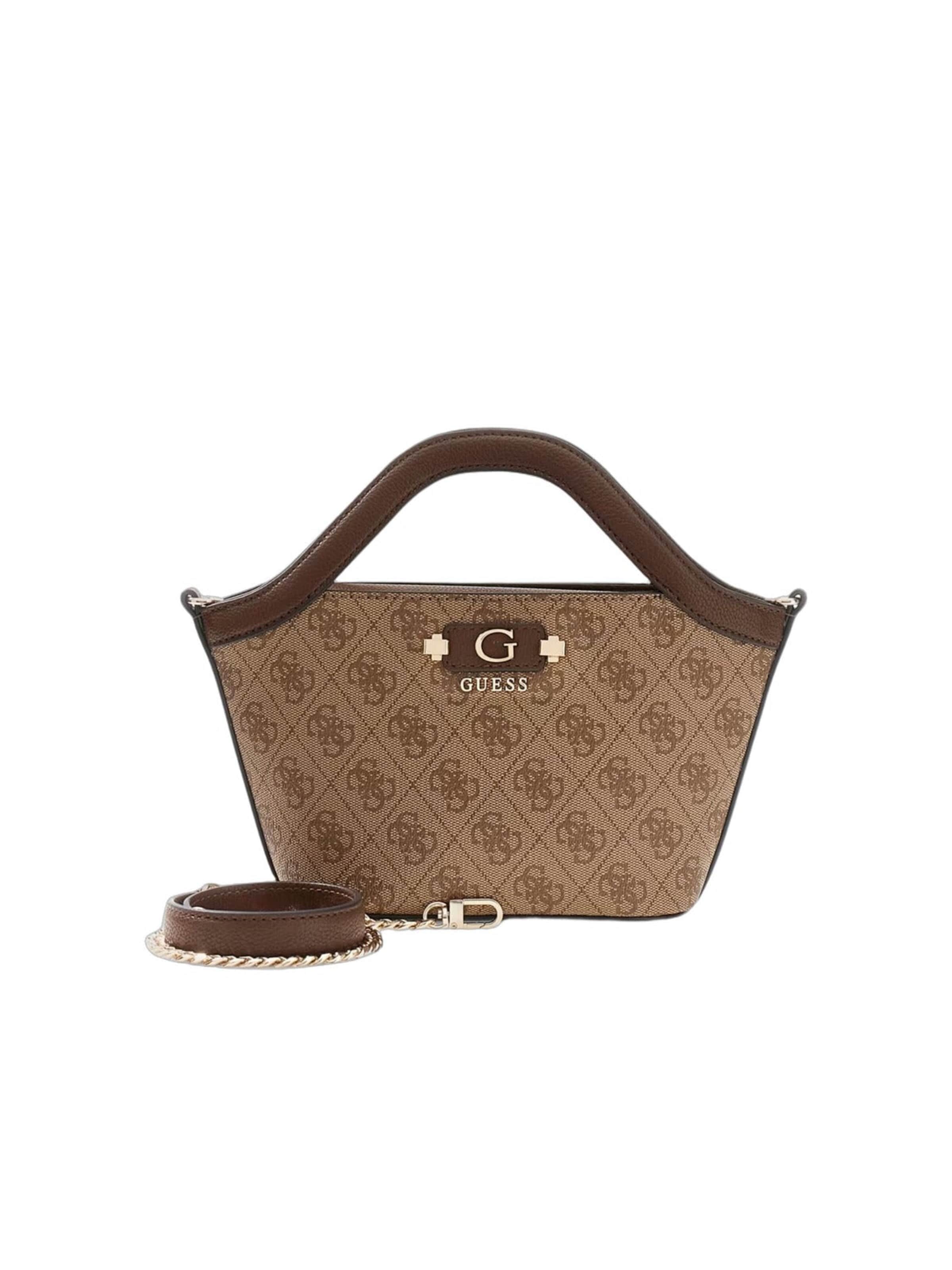 GUESS Nakupovalna torba 'Guess Cabas Lindsey Mini Latte Logo' | bež barva