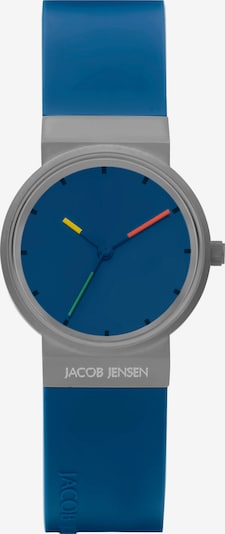 JACOB JENSEN Analoguhr in blau / grau, Produktansicht