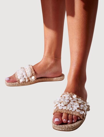 Mule South Beach en beige