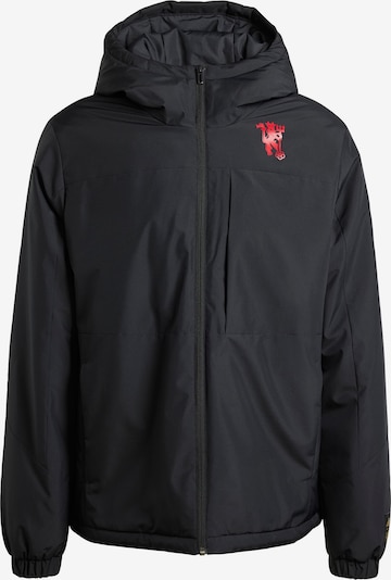 ADIDAS SPORTSWEAR Veste de sport 'Manchester United Cultural Story' en or / rouge / rouge pastel / noir, Vue avec produit