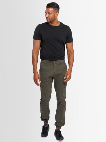 Alessandro Salvarini Tapered Cargobroek in Groen