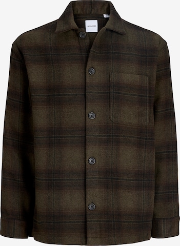 Jack & Jones Plus Hemd 'JJESOHO OLLIE' in Grün: Vorderseite