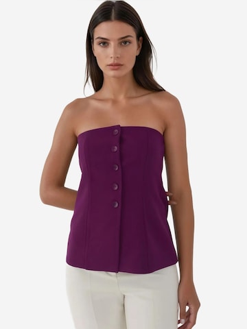 Hiccup Top in Lila: voorkant