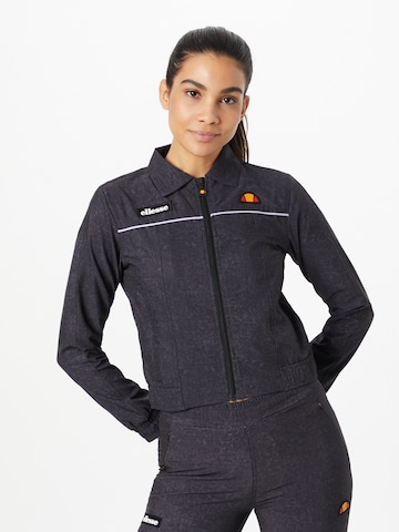 ELLESSE Training Jacket in Black: front