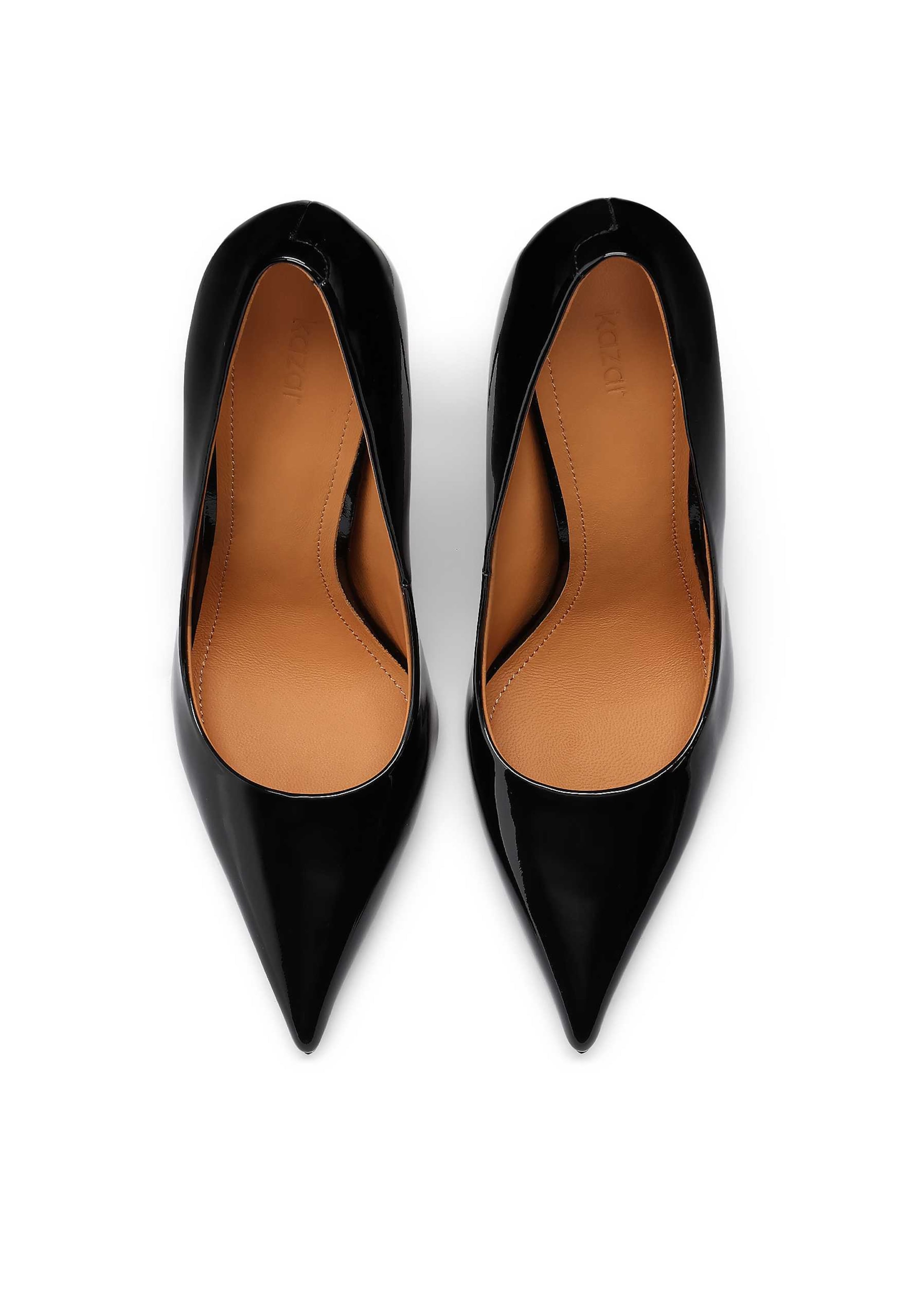 Kazar Czółenka z wysokim przodem 'Maroon' w kolorze czarny