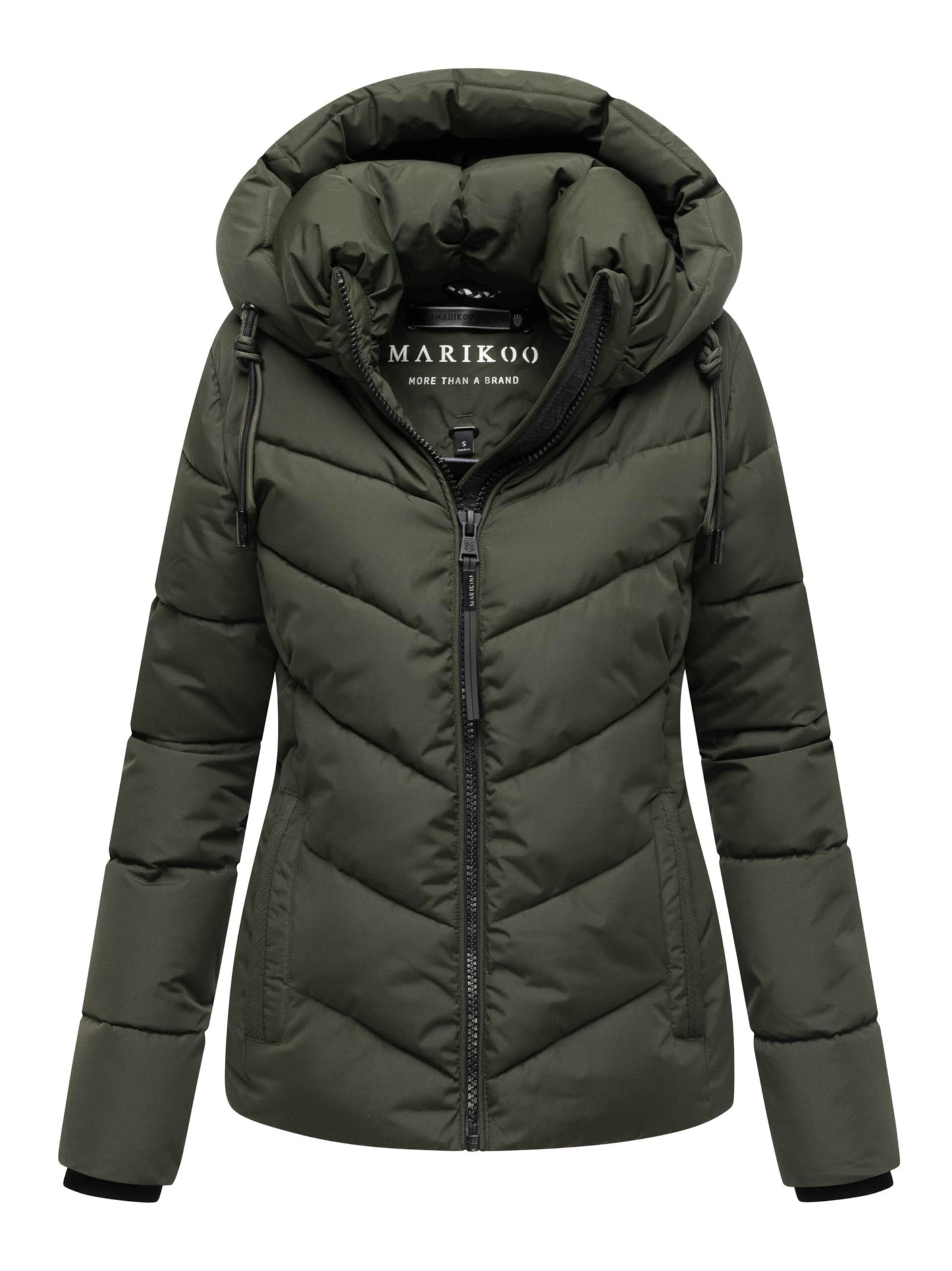 MARIKOO Winter jacket 'Sahnemausii' in Green: front