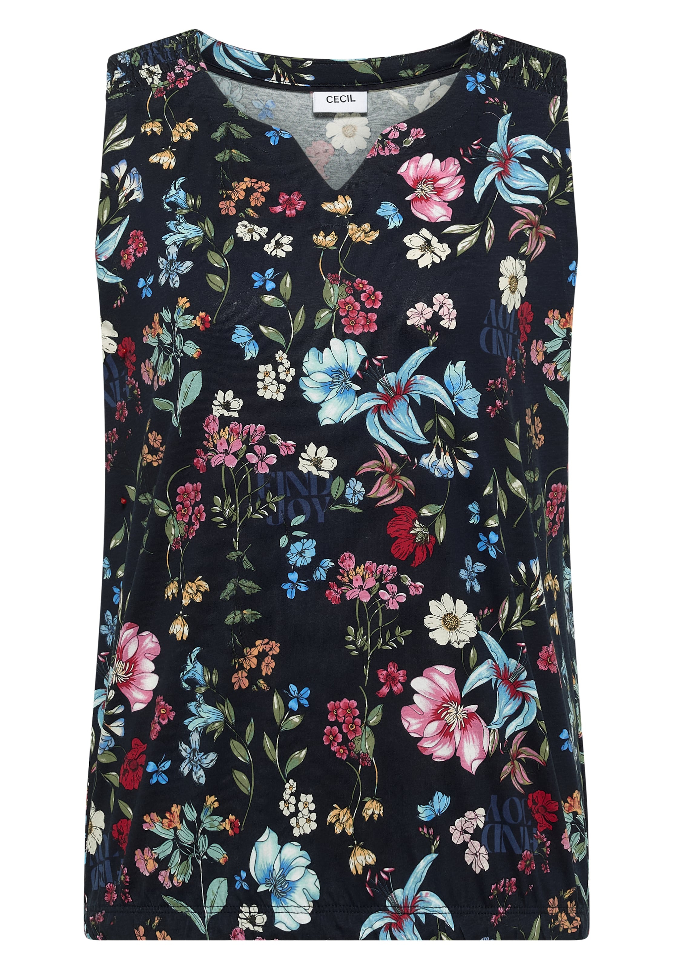 CECIL Top in Blau: Vorderseite