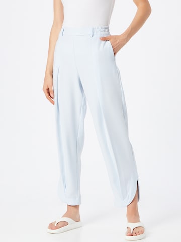MOS MOSH Regular Pleat-front trousers in Blue: front