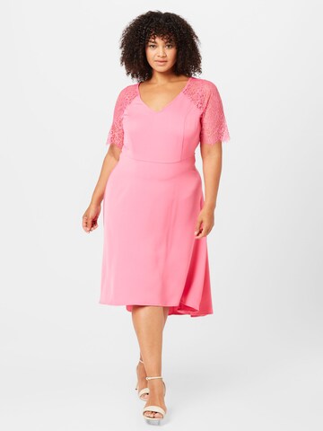 Zizzi Cocktailkleid 'Angeline' in Pink: predná strana