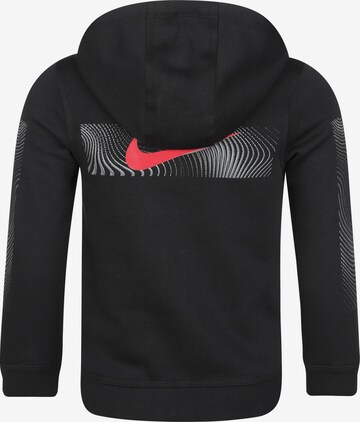 NIKE Athletic Zip-Up Hoodie 'FC Liverpool' in Black