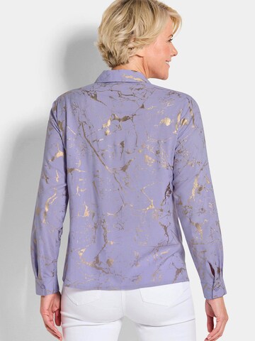 Goldner Bluse in Lila
