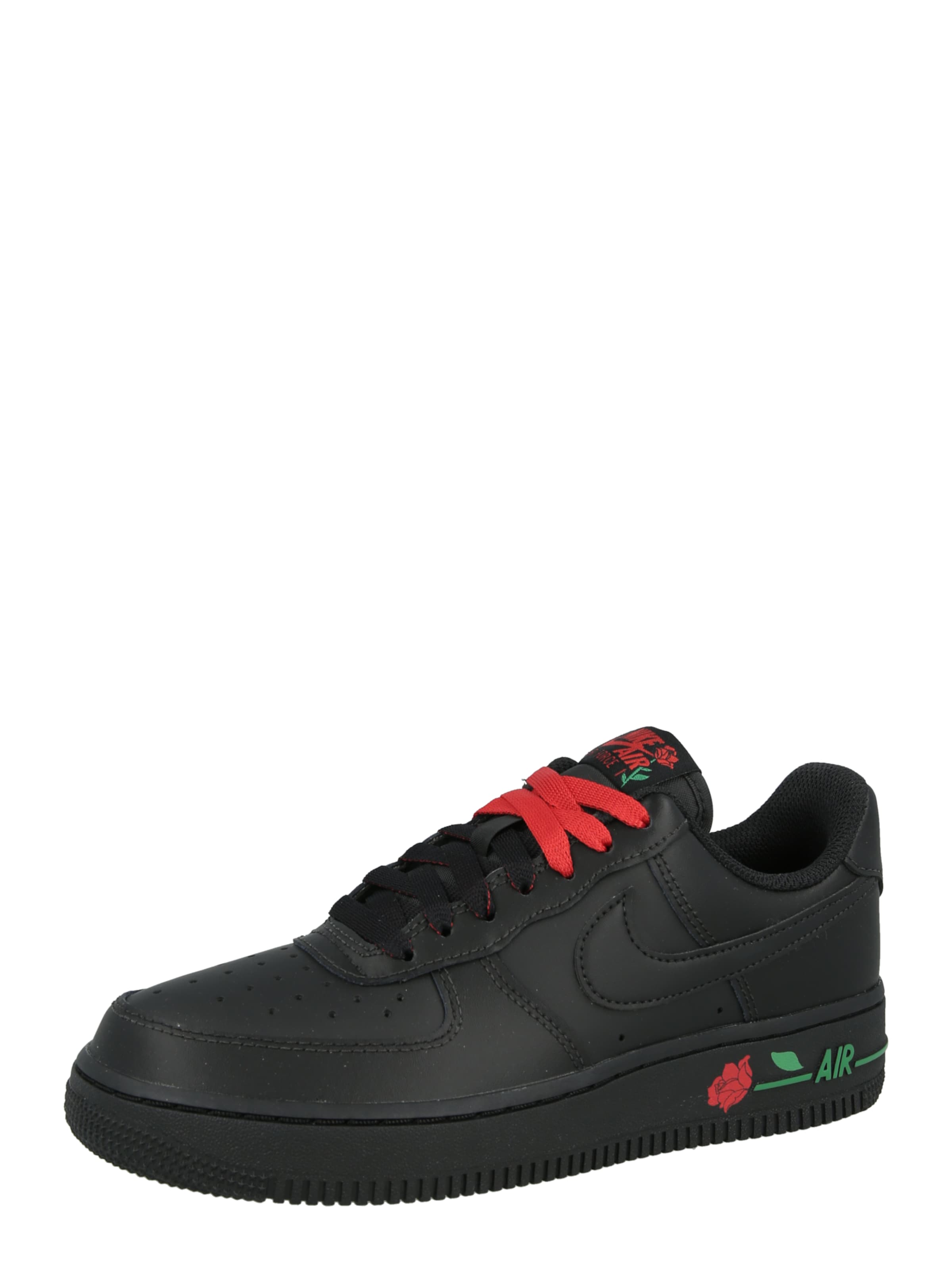 Baskets basses 'Air Force 1 '07' Nike Sportswear en noir : devant
