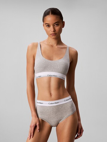 Slip Calvin Klein en gris : devant